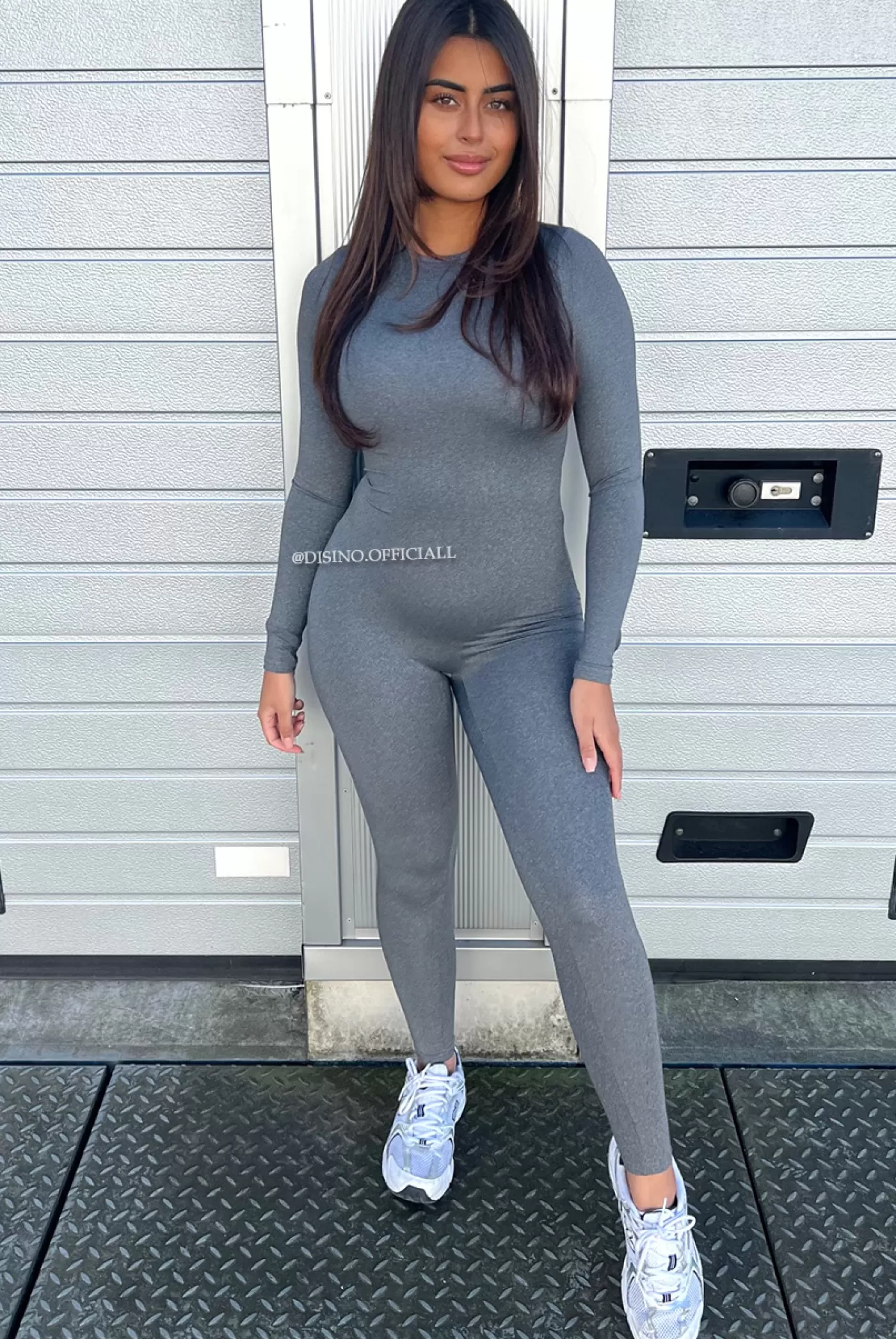 DISINO Grey - 'Kourtney Jumpsuit' - Seamless Perfect Fit Jumpsuit | Vrouw Jumpsuits & Playsuits